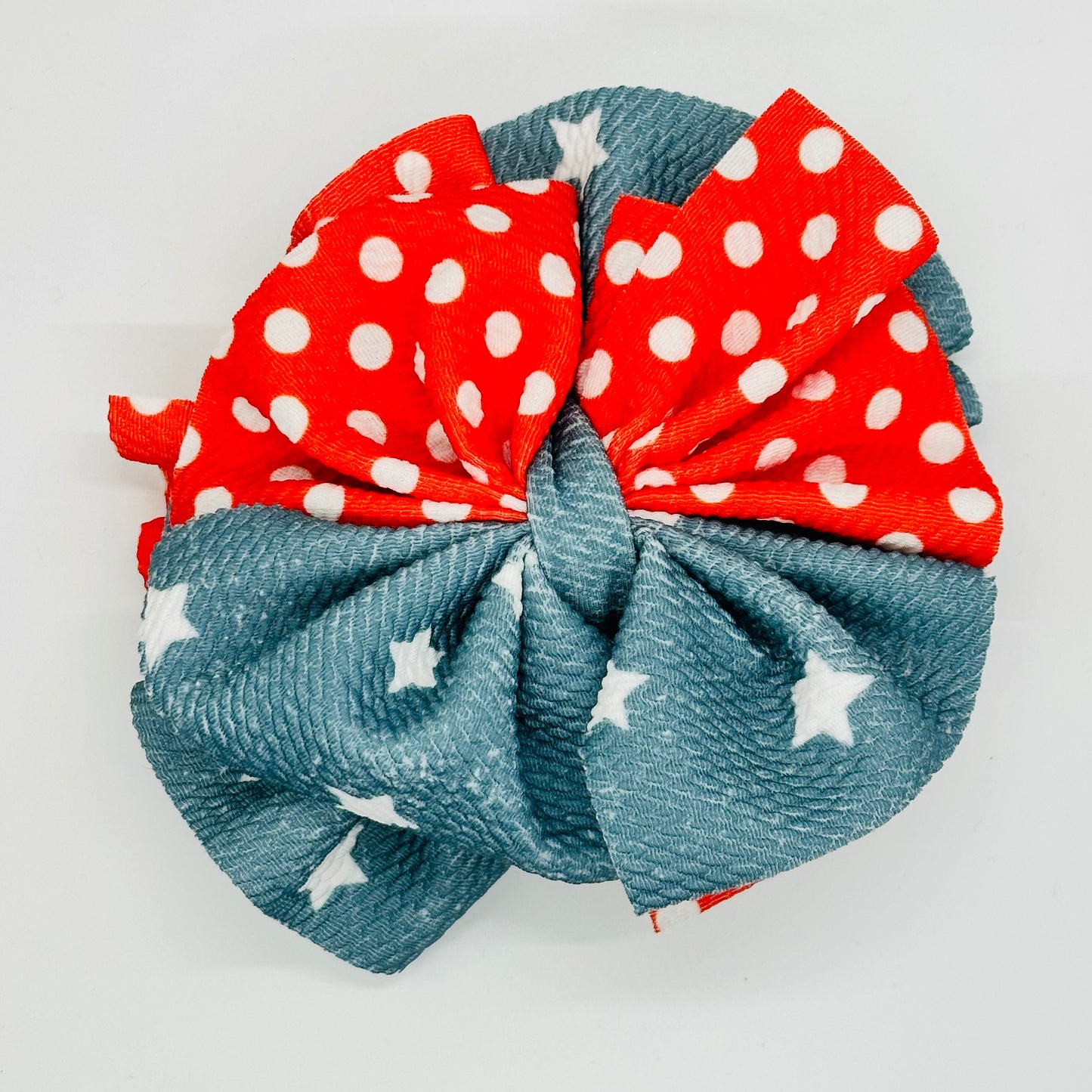 Large Clip: Red, White and Polkadot