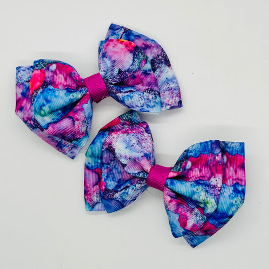 Mini Clips: Purple Watercolor