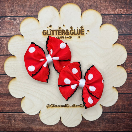 Red Polka Dot Bow