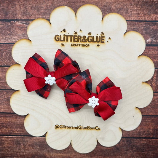 Plaid Snowflake Doubles