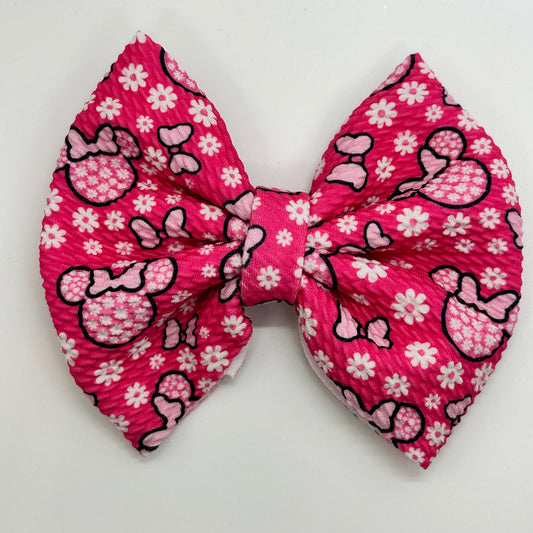 Pink Miss Mouse Bow