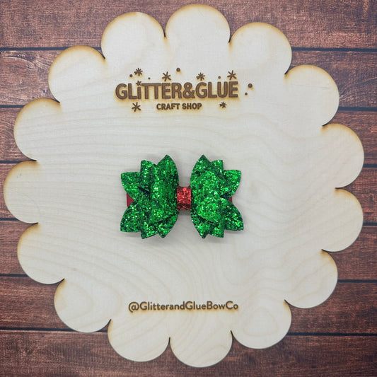 Green Holiday bow