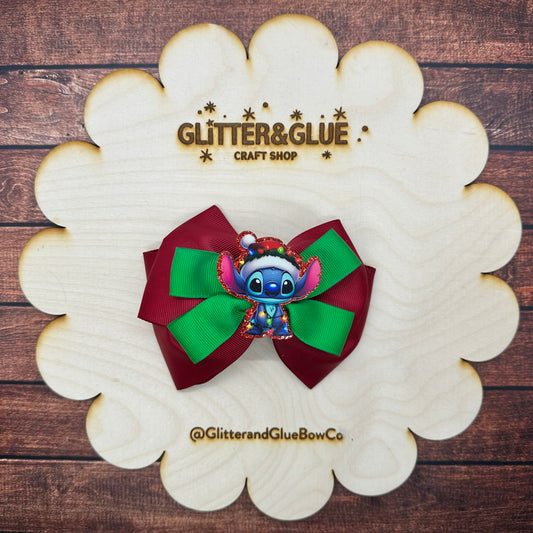 Stitch Christmas Bow
