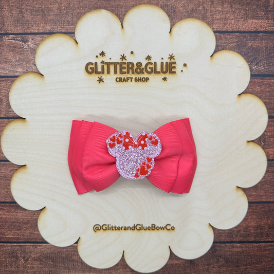 Hot Pink Minnie Bow