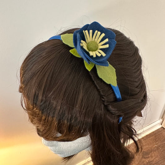 Headband: Blue Poppy