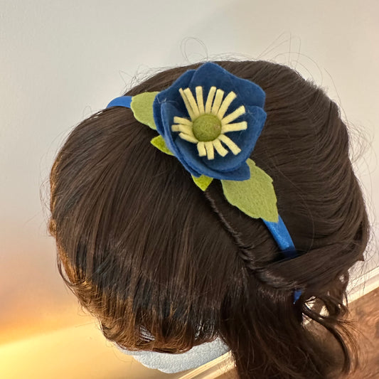 Headband: Blue Poppy