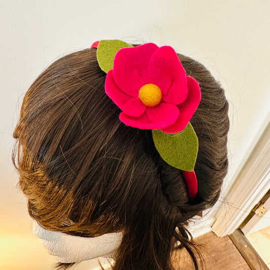Headband:  Pink Poppy