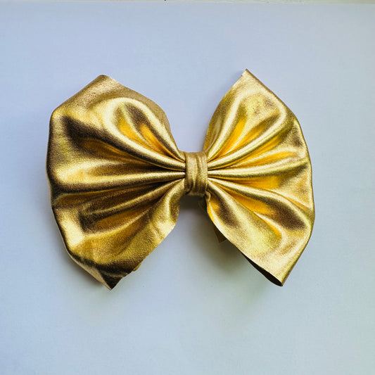 Large Bow: Gold Metallic