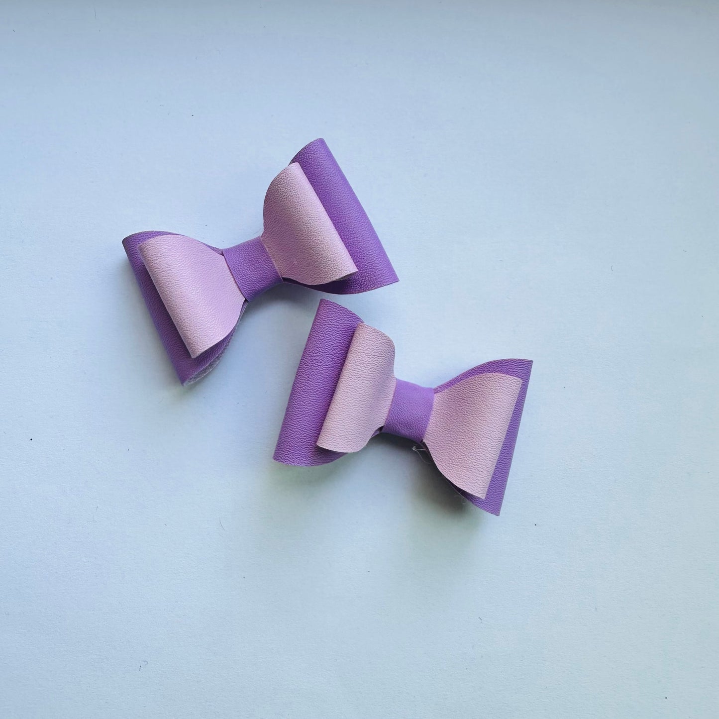 Leatherette Clips: Shades of Purple