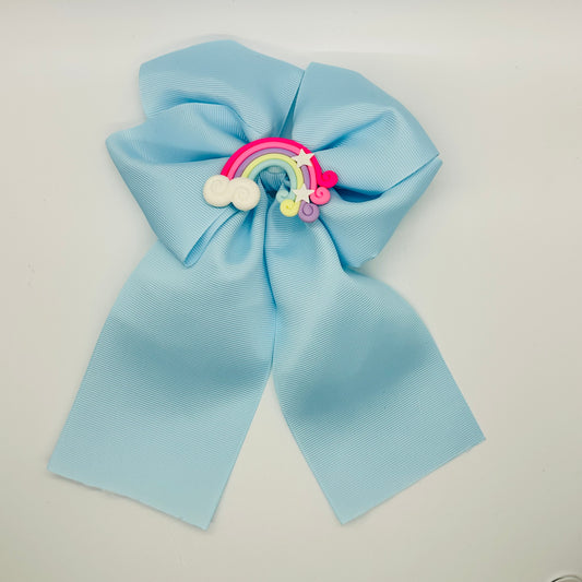 Sailor bow: Blue Rainbow