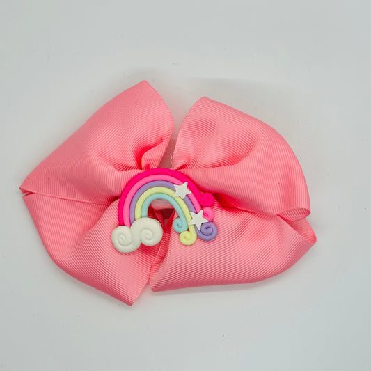 Large Clip: Pink Rainbow