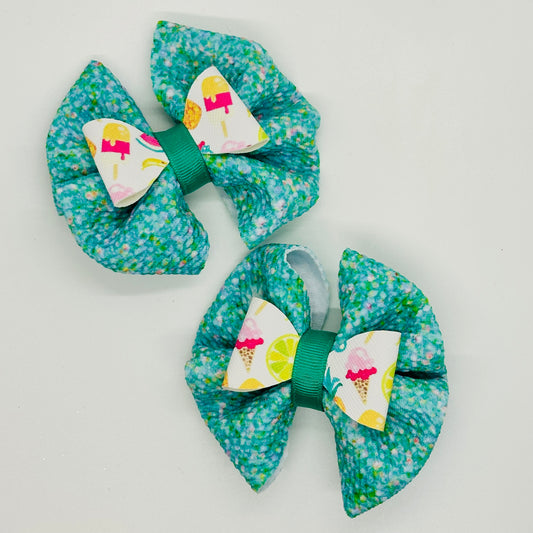 Mini clips: Teal Popsicle