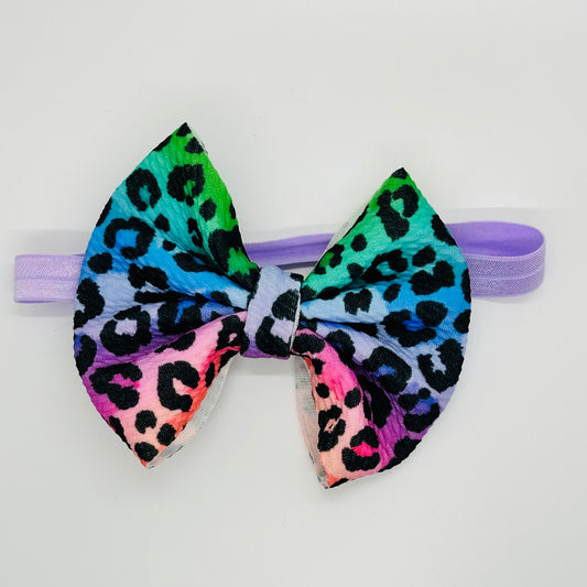 Kids Headband: Rainbow Cheetah